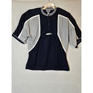And 1‎ Basketball Jersey XXL Blue And Gray 1/4 Zip Color Block Short Sleeve